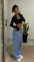 Calça Wide Leg Jeans - Aura Clothes