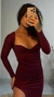 Vestido Ravena Bordô - comprar online