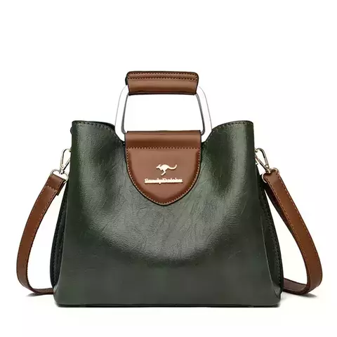 Bolsa Feminina de Couro Genuíno Elite