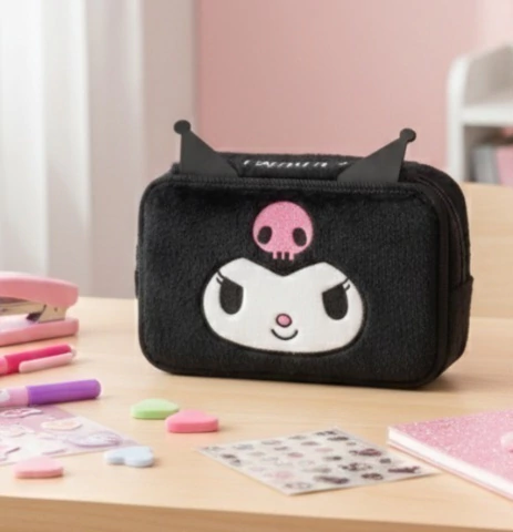 CARTUCHERA MOOVING TEXTIL 2 PISOS KUROMI