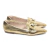 Sapato Dourado com Fivela Metálica - Elegância Reluzente - Panorama Fashion – Moda feminina e calçados cheios de estilo!