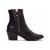 Imagem do Bota Country Feminina Cano Baixo Salto Baixo Bico Fino Preta
