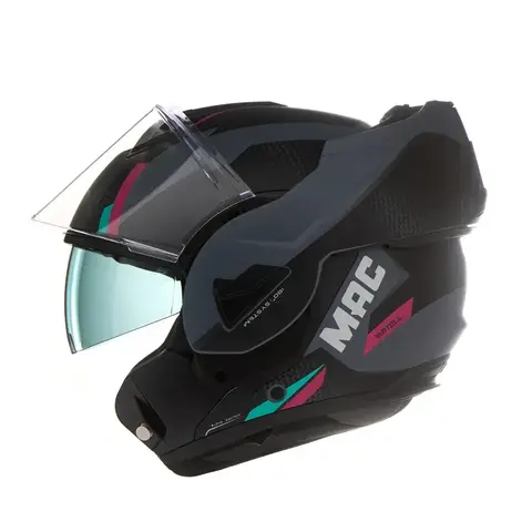 Casco Mac 628 Eclipse Vartell Negro/Gris/Mate