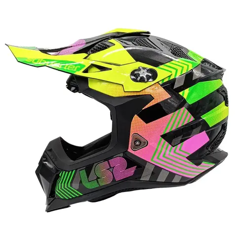 Casco De Motocross Ls2 Mx700 Subverter Evo Chromatic