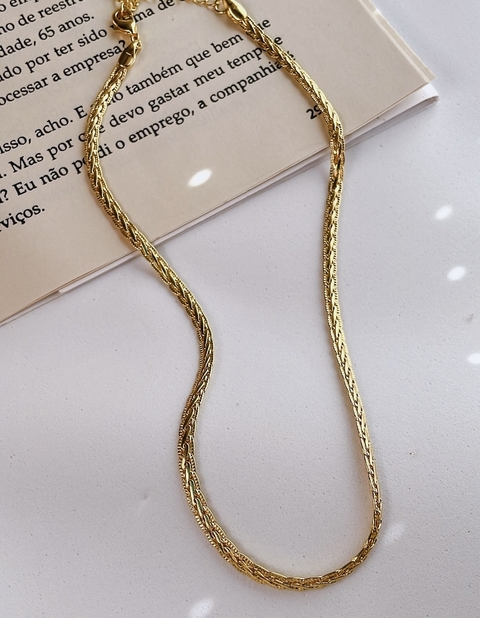 Colar Choker Groumet - Ouro - comprar online