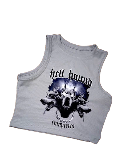 Musculosa Hell Hound Gris - comprar online