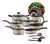 Conjunto De Panelas Antiaderente 10 Peças Teflon Linha Coffe - comprar online