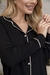 PIJAMA ANNE LONGO - PRETO E BEGE