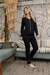 PIJAMA ANNE LONGO - PRETO E BEGE - loja online