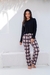 KIT PIJAMA CASAL - XADREZ PRETO - Hamori Amour