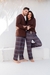 KIT PIJAMA CASAL - XADREZ MARRON - comprar online