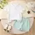 Conjunto Camiseta +Short Verde Água - comprar online