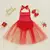 FOCUSNORM-Lantejoula Tule Romper com Arco Headband, Macacão Halter Neck, Lovely Baby Girls Vestido de Natal, Patchwork, 0 a 3 Anos