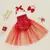 FOCUSNORM-Lantejoula Tule Romper com Arco Headband, Macacão Halter Neck, Lovely Baby Girls Vestido de Natal, Patchwork, 0 a 3 Anos - comprar online