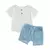 Conjunto camiseta e shorts na internet