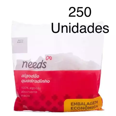 Algodão Quadrado 250 UND