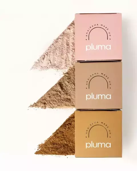 Pó Fixador Facial Pluma Anairana - com Tapioca e PCA de Zinco