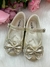 Sapatilha Flor Di MIla Baby Dourada lacinho Strass TAMANHO:21;COR:Old Gold (SPFDMBYDOURADALSTSST21) - comprar online