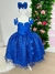 Vestido Marie Longo Manga Princesa Azul Royal TAMANHO:2;COR:Azul (VESTMRLGAZLRYALT2) na internet