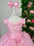 Vestido Marie Longo Manga Princesa Rosa Bebe TAMANHO:6;COR:Rosa claro (VESTMRLGRSBBT6)