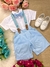 Conjunto Kanga Social Miguel Azul Bebe Shorts Suspensorio TAMANHO:10;COR:Azul (CNJKGSCLAZLBBSHRTT10)