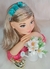 Faixa Belli Flores Verde Tiffany (FXBLLFLVRDTFF)