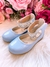 Sapatilha Flor di Mila Azul Bebê "Perolas" Luxo Tamanho:23;COR:Spindle (SPTFLDMILABBPRLSLXt23) - COMPRE AQUI