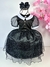 Fantasia Princesa Belli Wandinha TAMANHO:4;Cor:Preto (FANTWANDINT4)