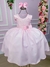 Vestido Belle Fille Lacinho Rosa TAMANHO:14;COR:Pastel Pink (VESTBLLFLLFLCNRST14)