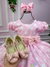 Vestido Infantil Temáticos da Gigi Galinha Pintadinha Rosa Tamanho:4;COR:Pastel Pink (VESTIIFNGALNPINTMROSAT4)