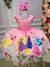 Vestido Juvenil Temáticos da Gigi Princesas Disney Rosa Tamanho:8;COR:Rosa (VESTIJVLTMTGGPCSRST8)