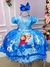 Vestido Infantil Temático da Gigi Frozen Azul Tamanho:12;COR:Azul (VESTAZULFRONT12)