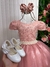 Vestido Enjoy Longo Laura Rose Rendado TAMANHO:6;COR:Tonys Pink (VESTENJLNGROSE2T6) na internet
