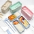 Marmita 3 Compartimentos Com Talheres E Trava Lateral Lunch Box 900ml (MARMFH19055) - comprar online