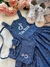 Vestido Princesa Belli Jeans Tik Tok TAMANHO:10;COR:Azul (VESTMMNJNTKTKT10)