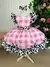 Vestido Tematicos Kids Fazendinha Rosa Vaquinha TAMANHO:4;COR:Rosa (VESYBNNCLBFZNDVQNT4) - comprar online