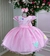 Vestido Marie Rosa Jardim Encantado Flores TAMANHO:3;COR:Rosa (VESTRSAJRDENCFLOREST3)