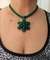 Colar Verde de Miçanga e Cristal com Pingente na internet