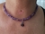 Choker de Cristal e Cascalho Ametista - comprar online