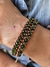 Pulseira 2 Voltas Rose Gold com Verde
