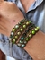 Pulseira Verde 4 Voltas de Miçangas e Pedra Ágata - comprar online
