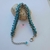 Pulseira Cor Prata com Azul de Cristal e Miçanga - comprar online