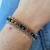 Pulseira Verde e Mel - Cristal e Micanga