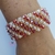 Pulseira Vermelha com Transparente Boreal de Miçanga e Cristal - Jece Biju Acessórios Finos
