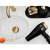 Secador GAMA GOLD 2200W Ion Óleo Argan Antifrizz Potente Cabelo Preto Dourado - loja online