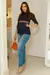 Blusa Canelada Gola Alta Com Aviamento - A Gestante
