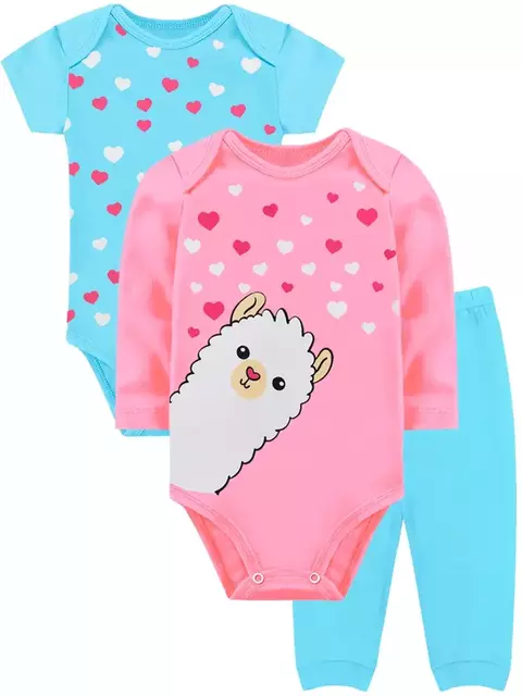 Kit Body Bebê Menina Lhama- Somos Coruja - comprar online