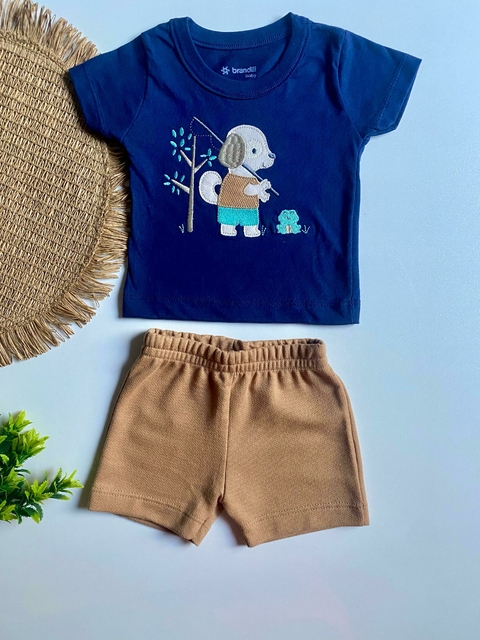 Conjunto Bebê Menino Pescaria - Brandili