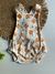 Jardineira Romper Bebê Raposinha Off White - Baby Mee