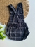 Jardineira Romper Bebê Quadriculado Preto - Baby Mee na internet